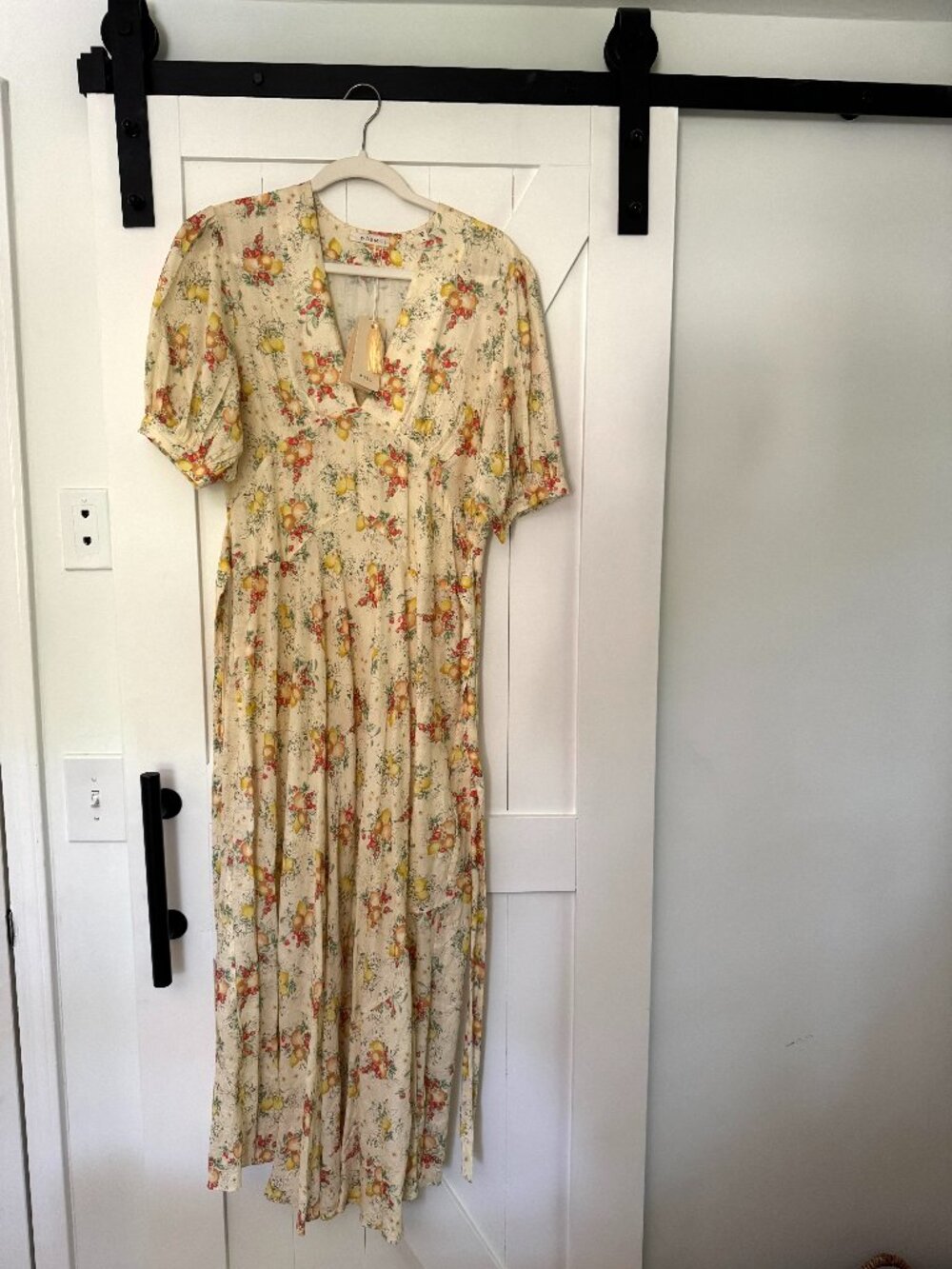 NWT DÔEN Wisteria Dress Size L Rare Orchard Botanical Print